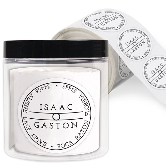 Gaston Round Address Labels